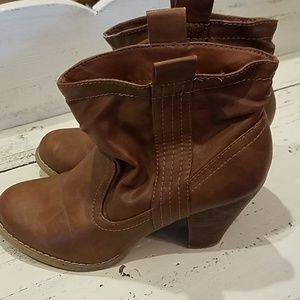 Aldo Brown Boots Heel Women's Boots